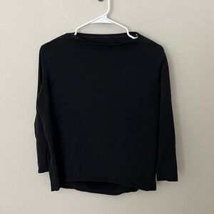 Lululemon Back in Action Long Sleeve Shirt Black Women’s Size 2